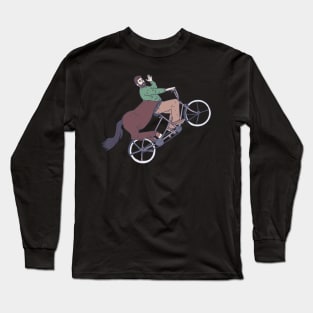 Tandem Bicycle - Centaur Bicyclist - Mythical Rider Long Sleeve T-Shirt